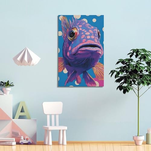 Poster poisson WIZIGM pour habiller un mur vide - 4