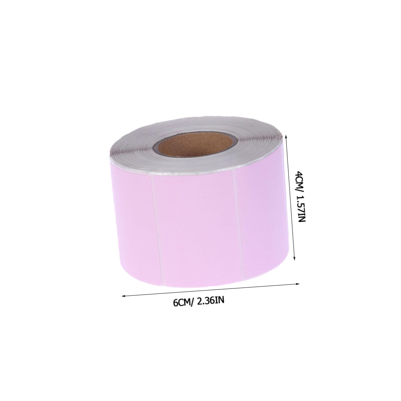 2 Pezzi di Etichette per Etichettatrice in Carta Termica Adesiva Rosa, Resistenti All'acqua, per Spedizioni e Indirizzi