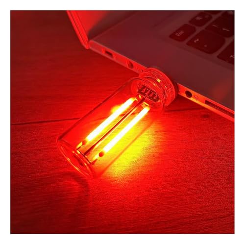 Retro Car Lamps, USB LED Car Interior Atmosphere Lights,Touch Control LED Night Light Mini USB Lamp with Multi-Color Ambient Lights for Car, Bedroom (Red)