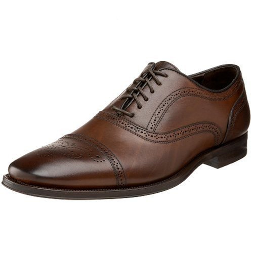 To Boot New York Men's Aaron Medallion Cap-Toe Oxford,Antique Tan,10 M