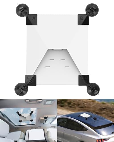 Starlink Mini Sunroof Suction Cup Mount - Suitable for Sunroof and Car Top 3D Printing Installation Kit - Starlink Mini Car Mount - Ensure Stability During Driving - Switchable Suction Cup Direction
