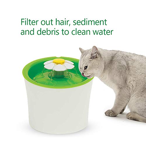 Entweg - Filtros de substituição de fonte de água de gato para Pet Catit flor fonte GEX Cat fonte de