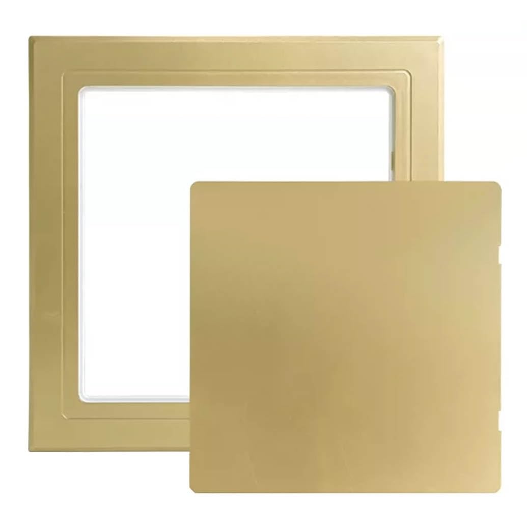 Trappe de visite carrée 225x225 mm en ABS blanc pour gaine de ventilation