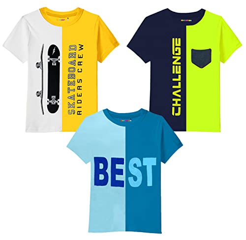 Image of Kuchipoo Boys Regular Fit Cotton T-Shirt