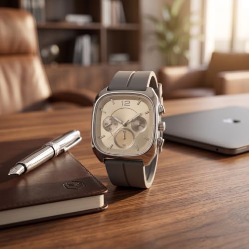 Image of GOLDENIZE FASHION Watch for Man, Analog Watch for Man, Black Ceramic Watch for Men with Arabic Numeral Dial, Low Weight Quartz Wrist Watch Men's & Boy's Wrist Watch
