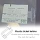 2-Stück Parkausweis Halterung WindschutzScheibe,Selbstklebend Parktickethalter Auto,Parkscheinhalter,ParkKartenhalter Auto,Fenster Parkausweishalter,Halterung für Parkausweis Aufkleber,Tickethalter