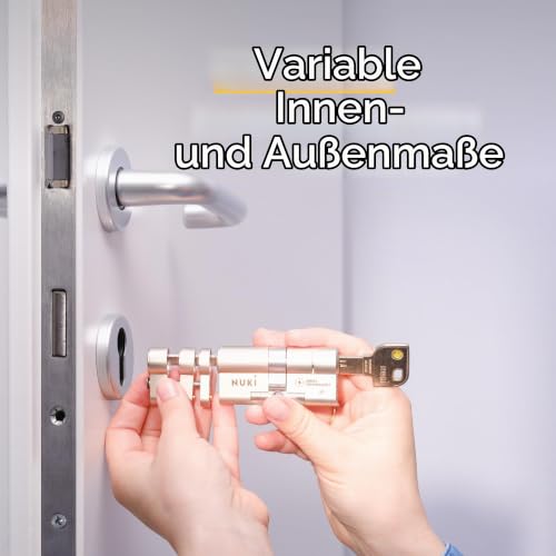 Nuki Universal Cylinder, Schließzylinder für Nuki Smart Lock, Höchste Sicherheitsklasse SKG...
