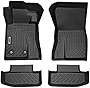 orealtrend Black Floor Mats Liners Replacement for Ford Mustang 2015-2022 Heavy Duty All Weather Guard Front Rear Auto Carpet-Custom Fit-Tough/Durable/Odorless