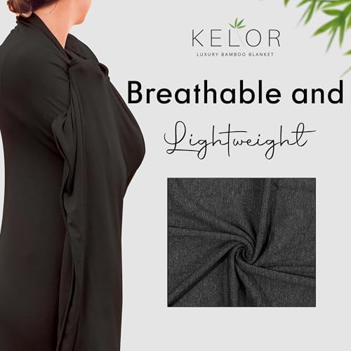 K E L O R Luxury Cooling Travel Blanket - Stretchy, Lightweight Soft & Breathable Shawl Wraps for Women4