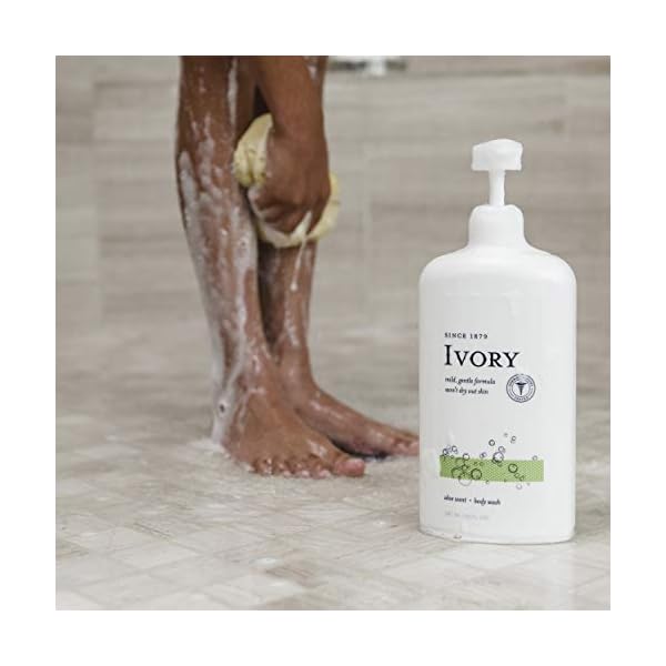 Ivory Clean Dermatologist Tested and Formulated Body Wash Free of Parabens and Phthalate Gentle on Skin, Aloe Scent, 30 oz (Pack of 4)