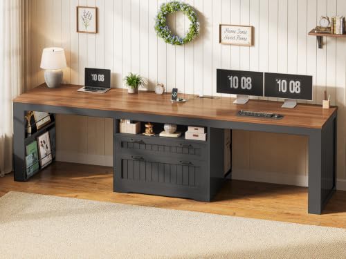 SEDETA Farmhouse Two Person Desk 94.5
