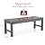 Stoog Outdoor Bench, 2-Person Outdoor Poly Lumber Backless Bench, Weatherproof Garden Bench, Never Rot or Fade, Suit for Church, Backyard, Porch and Park, Grey
