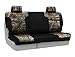 Coverking Rear 60/40 Bench Custom Fit Seat Cover for Select Jeep Wrangler Models - Neosupreme Camo Real Tree (Xtra with Black Sides)