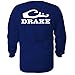 Drake Waterfowl Logo Long Sleeve T-Shirt (Navy) (Men's Medium)