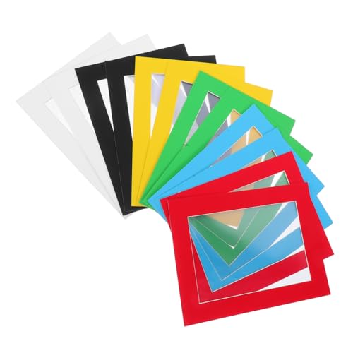 Alipis 12Pcs Art Frames DIY Cardboard Display Frames for Artwork Transparent Film for Parties Festivals Kindergarten Nursery Decor for Creative Sharing