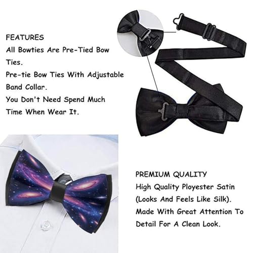 Pre-Tied Bow Tie for Men & Boys - Elegant Design for Tuxedo & Suit3