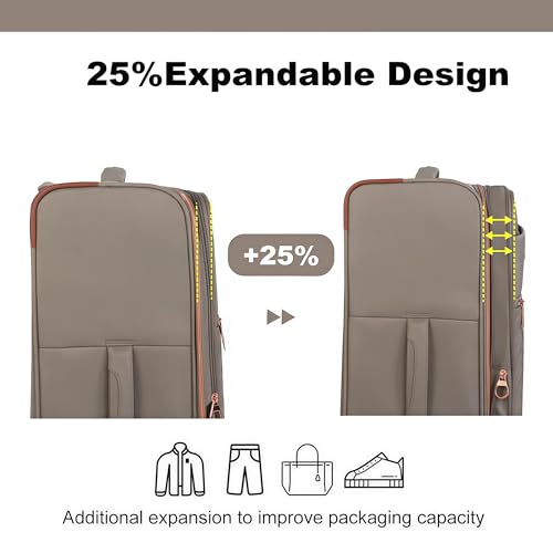 Image of Travelhouse 4-Piece Softside Luggage Set with Spinner Wheels | Lightweight expandable suitcases: 16 inch underseat duffel bag + 20 inch carry-on + 24 inch + 28 inch checked