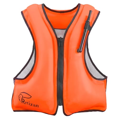 Image of Rrtizan Inflatable Snorkel Vest for Adult, Suitable for Adult 90-220lbs