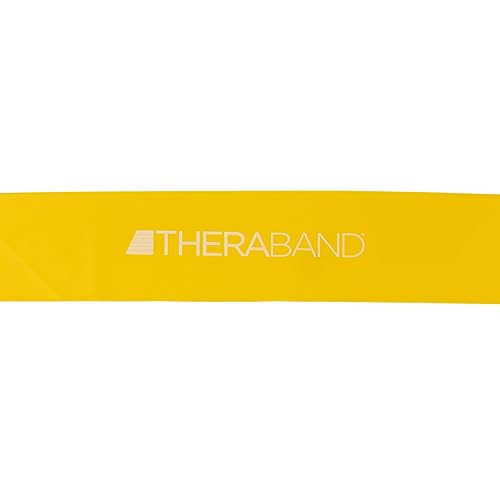 Miniatura 10 de Banda de látex profesional de resistencia TheraBand para pilates, crossfit, yoga, tonificación, estiramiento, entrenamiento de fuerza sin pesas,
