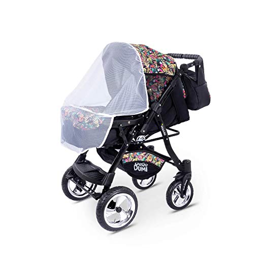 Buggie Urbano DenimParadise | 3-in-1-System | Kinderwagen, Kombikinderwagen, Babyschale, Autositz System | Zwei-Wege-Griff | Travel System | Moderner, Leichter Trolley mit Allem Zubehör Inklusive
