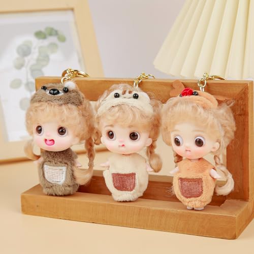 Cute Keychain Rag Doll Plush Kawaii for Backpacks Bags4