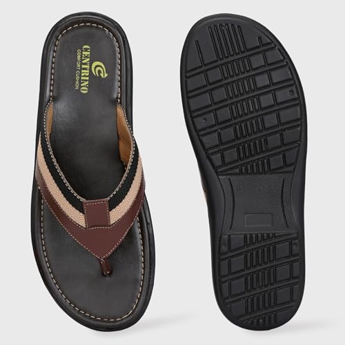 Image of Centrino Slipper for Men | Cushioned Insole for Comfort | Stylish & Durable Chappal for Boys & Men| Perfect for Beach days 6803