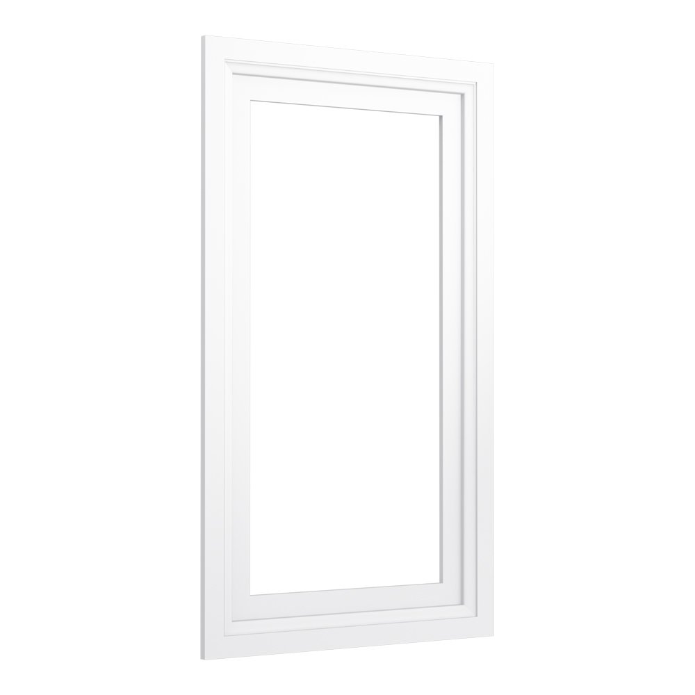 KOHLER 99662-15-1WA Damask 15-Inch Wide Medicine Cabinet Surround, Linen White
