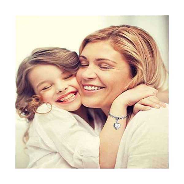 Initial-Charm-Bracelets-Stainless-Steel-Heart-26-Letters-Alphabet-for-Women Monily Initial Charm Bracelets for Teen Girls Stainless Steel Charm Bracelets for Women Letters I Alphabet Heart Bracelet Jewelry Gifts for Girls