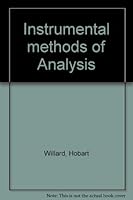 Instrumental methods of Analysis B000O6LI74 Book Cover