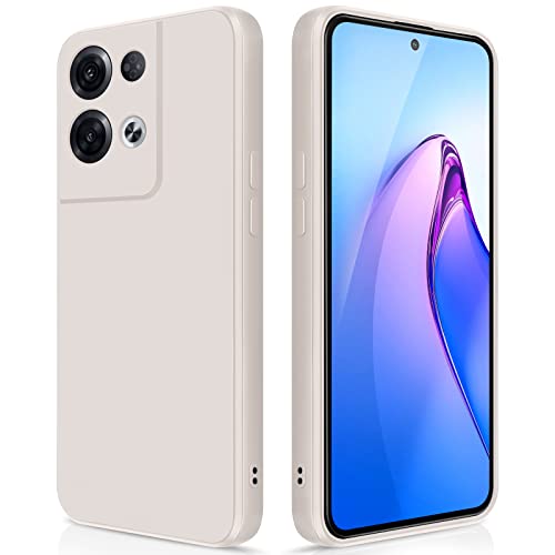 GiiYoon Case Compatible with OPPO Reno 8 Pro, Silky-Soft Touch Full-Body Protective Phone Silicone Case