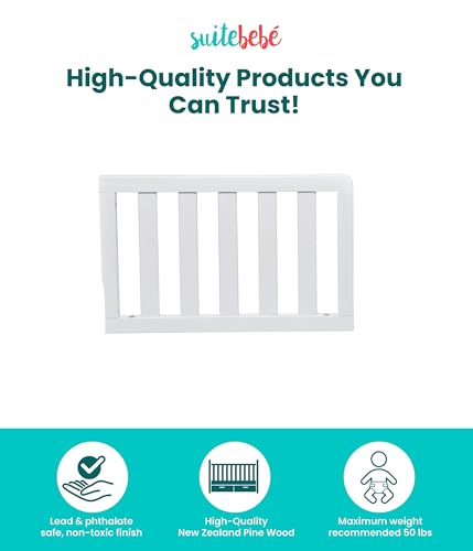Image of Suite Bebe - Celeste Toddler Guard Rail - White