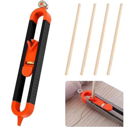 ToqoGeri 5 Pcs Scribe Tool Multi Functional Scribing Tool with Lock Precisely Copy Irregular Shapes Scribe Woodworking Edge Corner Measuring Duplicator