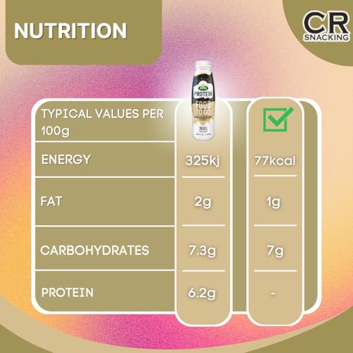 Arla Protein Food to Go Vanilla Hazelnut Protein Shake 500ml (Pack of 8) - Meal Replacement Protein Shakes Ready To Drink, Individually Bottled | Protein Shake Bottles - Image 5