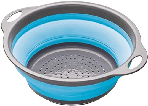 Setaccio a rete, filtri a rete, setacci, scolapasta, setaccio for verdure, cestello di scarico, creativo pieghevole durevole da cucina pieghevole scolapasta colorato (blu) durevole e pratico (2 pezzi)