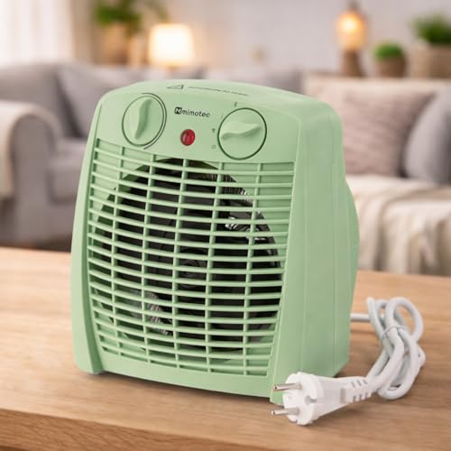 M mimotec – Chauffage soufflant électrique Green Comfort 2000W Mimotec, chauffage d’appoint portable au sol, double puissance 1000/2000W, faible niveau...