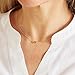 LLWOM 14K Gold Plated Infinity Necklace for Women - Simple Dainty Cute Infinity Pendant Necklace