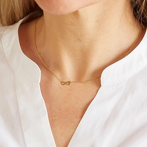 Gold Necklace for Women-14k Gold Plated Infinity Necklace Star Of David Necklace Evil Eye Cross Pendants Heart Dainty Gold Necklace For Women4