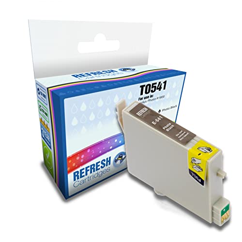 remanufacturado (NO ORIGINAL) t0540-t0549 Individual O MULTI-PACK Cartuchos de tinta para Epson Stylus Photo por Refresh CARTUCHOS - foto negro