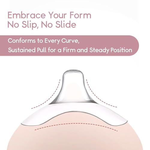 Nipple Shields Breastfeeding, Nipple Shell Guards for Nursing Newborn Baby,for Breastfeeding with Latch Difficulties or Flat or Inverted Nipples 20MM (4 Count)