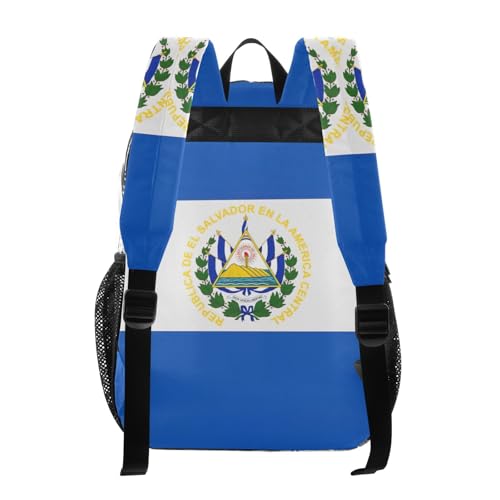 Clear Bag for Women Travel El Salvador Flag Girls Backpack Kids Boys Approved See through Bag3