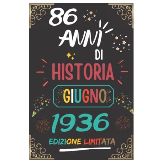 CUADERNO, 86 AÑOS DE HISTORIA JUNIO 1936 EDICIÓN LIMITADA: Regalo de 86 cumpleaños para mujeres y hombres, ideas de 86 cumpleaños... un cumpleaños... ... regalo de 86 cumpleaños para él/ella.