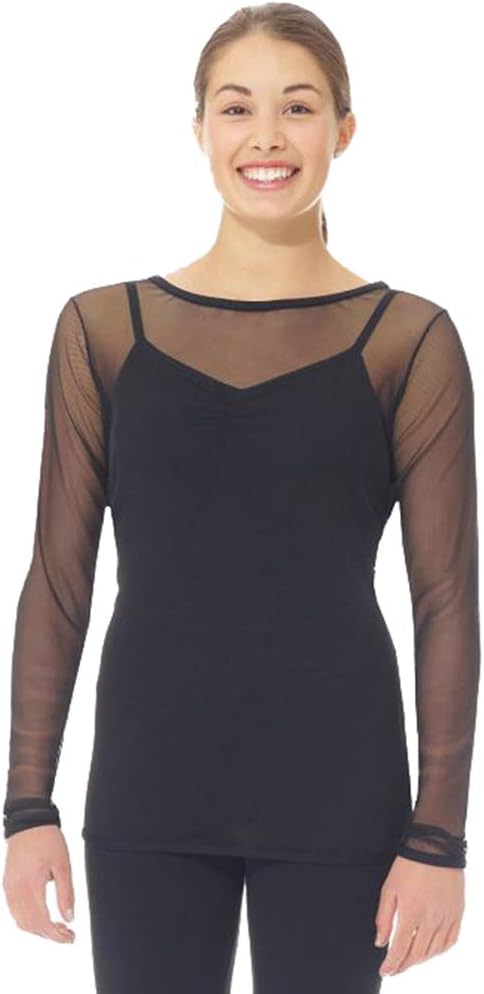 Mondor 6822 Supplex & Supple Mesh Top (Black, Small)
