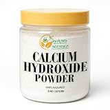 Herbs Botanica Calcium Hydroxide Powder 8 oz Fine Food Grade Lime Powder for Culinary, Pickling, Limewater, Nixtamalization & DIY Applications Slaked Lime (Cal)