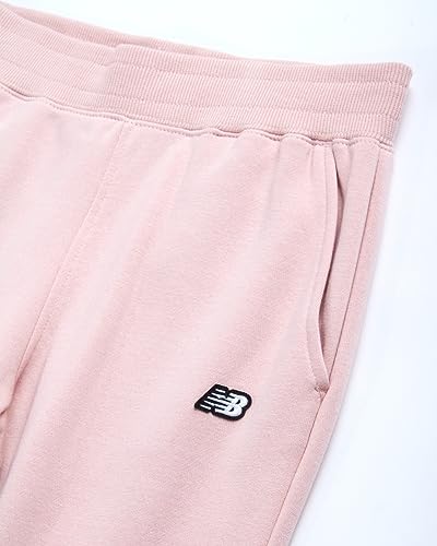 New Balance Conjunto de 2 peças de moletom com capuz e joggers para meninas (5-16), Areia rosa, 7-8
