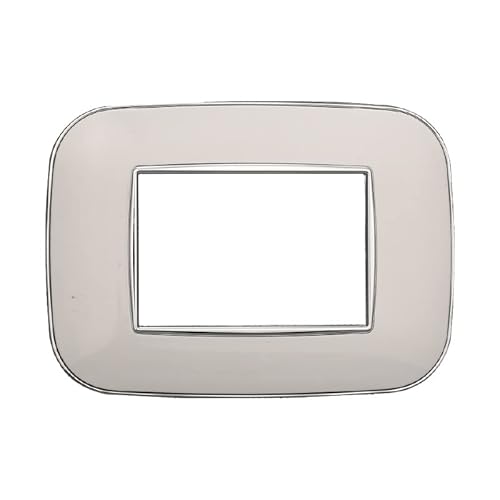 Placche Orbis Colori Assortiti Compatibili Serie Axolute 3-4-6 Moduli Ettroit (3 Moduli, Bianco)