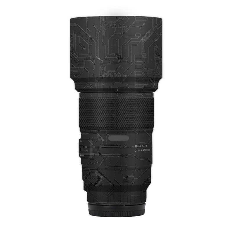 Skin Tamron 90mm F2.8 circuit noir pour la photo macro en extérieur sur boîtier Sony