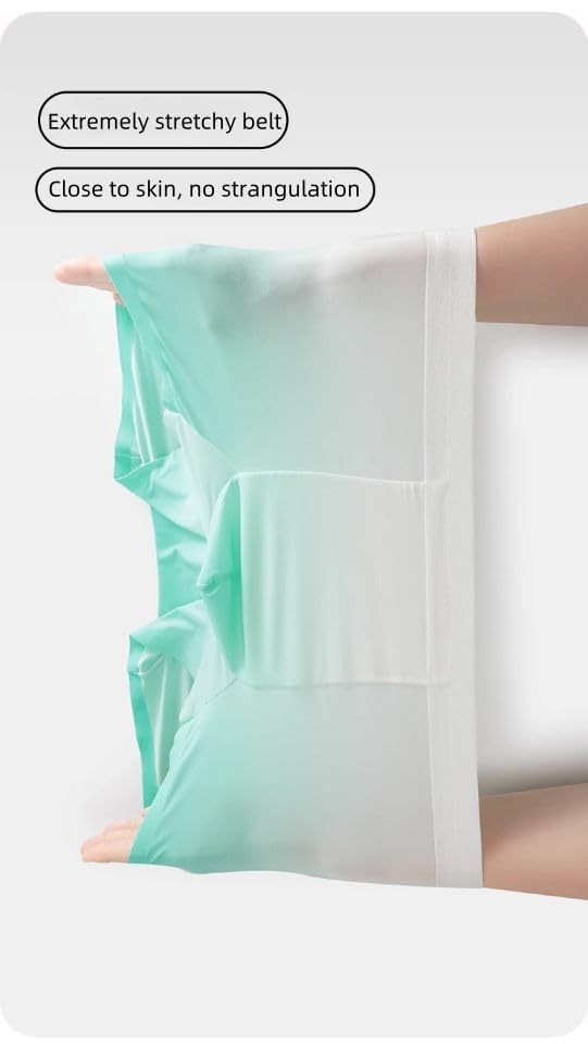 Men's New Ice Silk Touch-cool Underwear Fast-Drying Boxer briefs Sweet Absorbing Attractive Colorful Trunks4