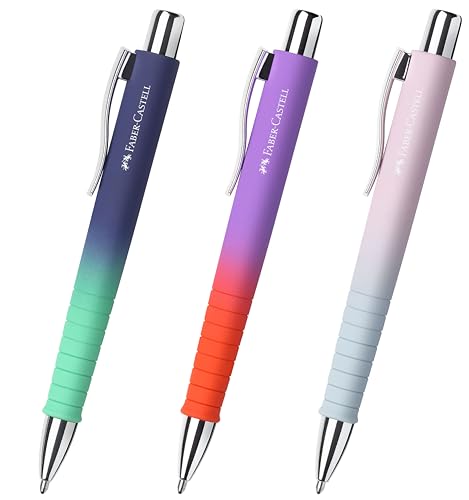 Faber-Castell - Lot de 3 stylos à bille Poly Ball Urban Flow Limited Edition - Pointe XB (édition limitée)