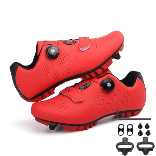 Mateju Zapatilla de Ciclismo Hombre Mujer, Adulte Zapatos Bicicleta de Montaña Carretera Exterior MTB Compatibles con SPD Lock System, Unisex Adulto Ciclismo Bicicleta Estatica