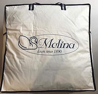 Sofficepiuma by Molina Piumino Letto Art. Gilda Top 4 Stagioni combinabile Estate/Inverno ***+* 100% Piumino D'Oca Vergine siberiana Extra Bianca (200x220 Piazza Mezzo King)